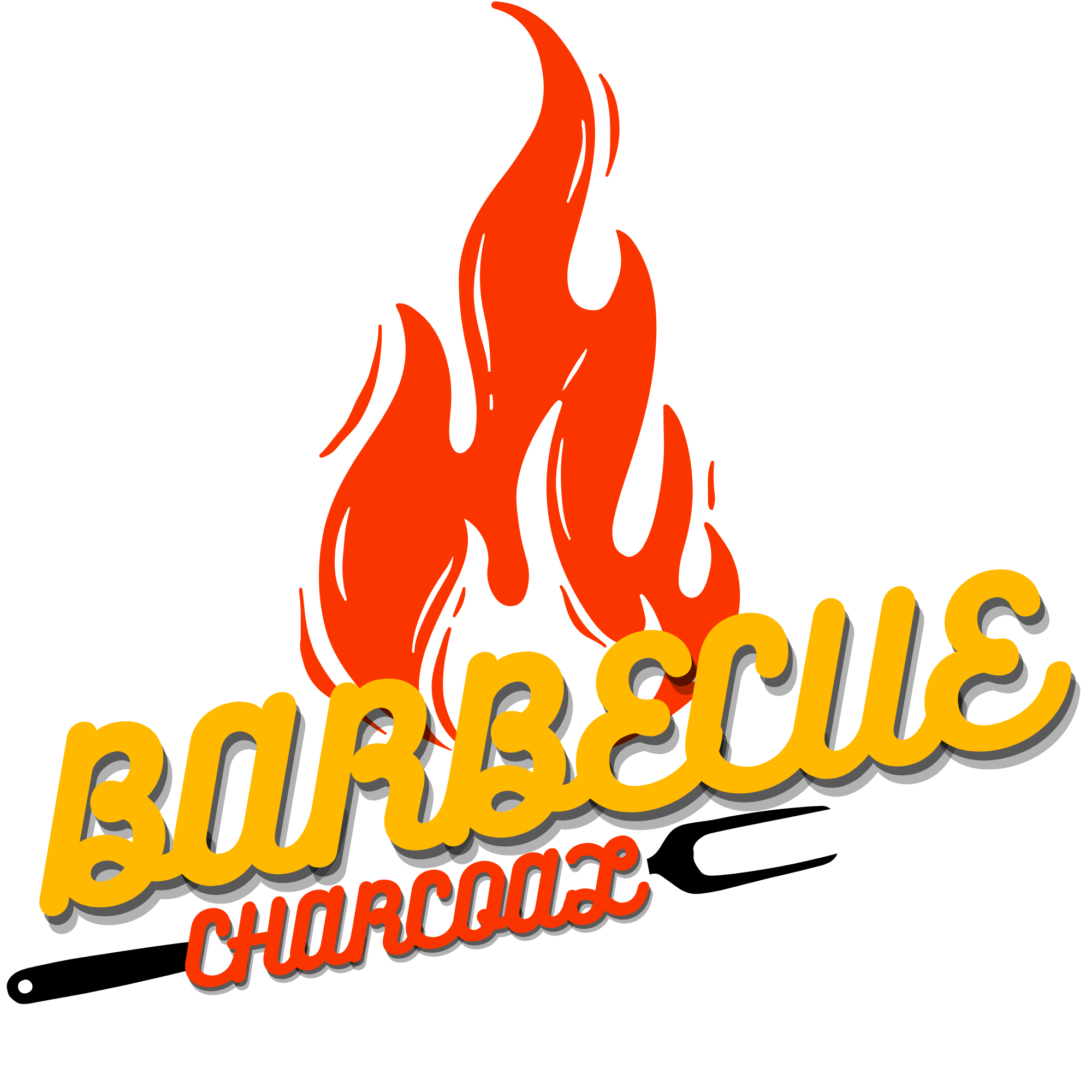 Mangal keyfi ızgara turuncu yazı