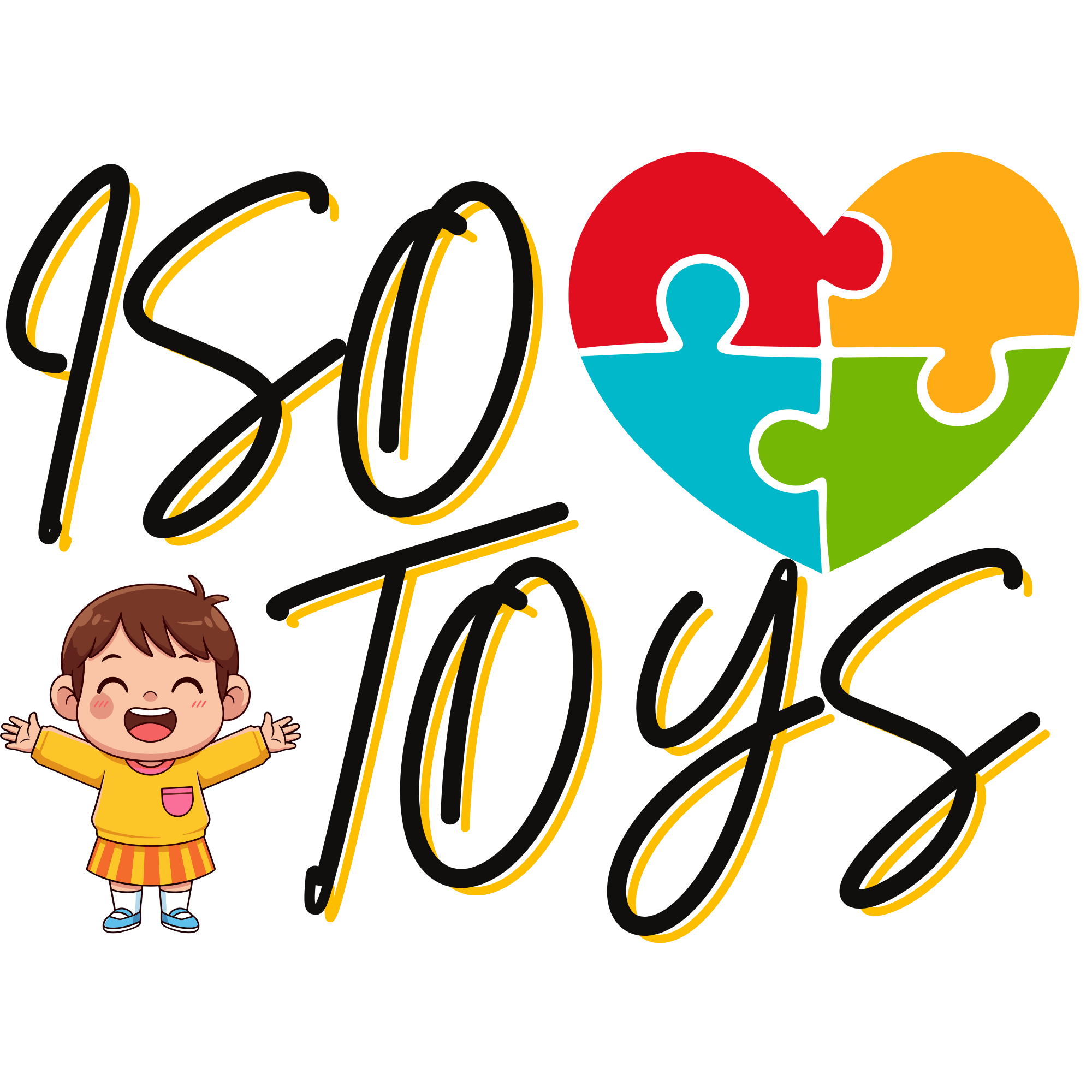 Online Toys Store Logo in Colorful and Playful Style